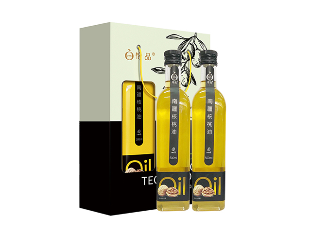 南(nán)疆核桃油（物(wù)理(lǐ)初榨）禮盒（兩瓶500ml）